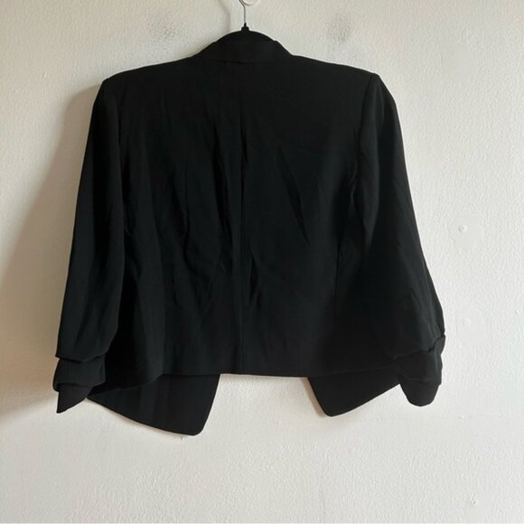 Aritzia Babaton Sz 2 Power Waist Black Open Front Blazer - Picture 8 of 11